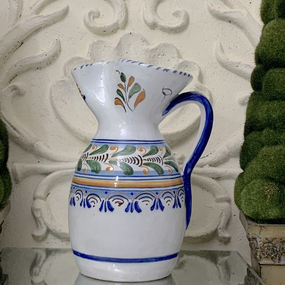 ANTIQUE Art Pottery Pitcher Jug